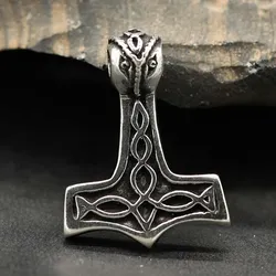 Drachensilber Thors Hammer fein Schmuck Anhänger aus Silber 925 - Silber
