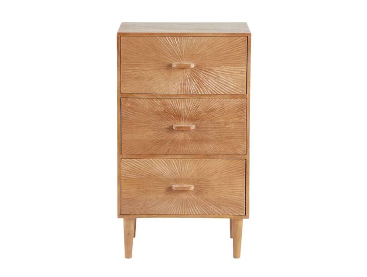 Kleinmöbel mit 3 Schubladen, braun