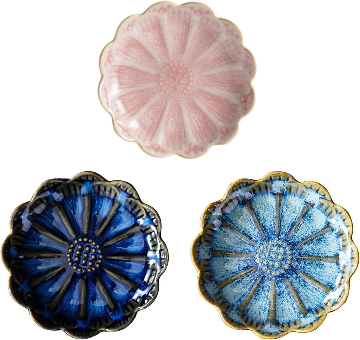 Keramische Sieradenschaal Bloemen - Decoratief Dienblad voor Ringen, Oorbellen en Kleinere Accessoires