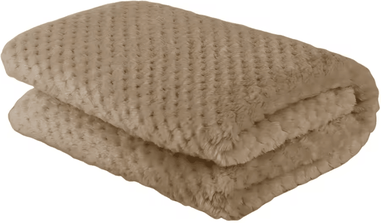 Inspire Curations 70 X 100cm Portable Soft Nap Blanket dark Khaki 70x100cm