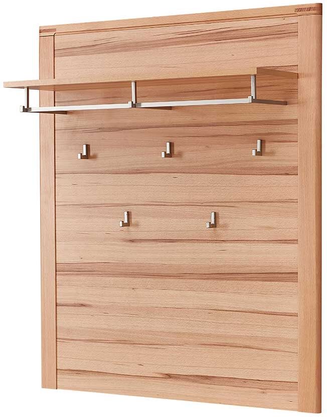 Pharao24.de Garderobe in Kernbuchefarben fünf Kleiderhaken