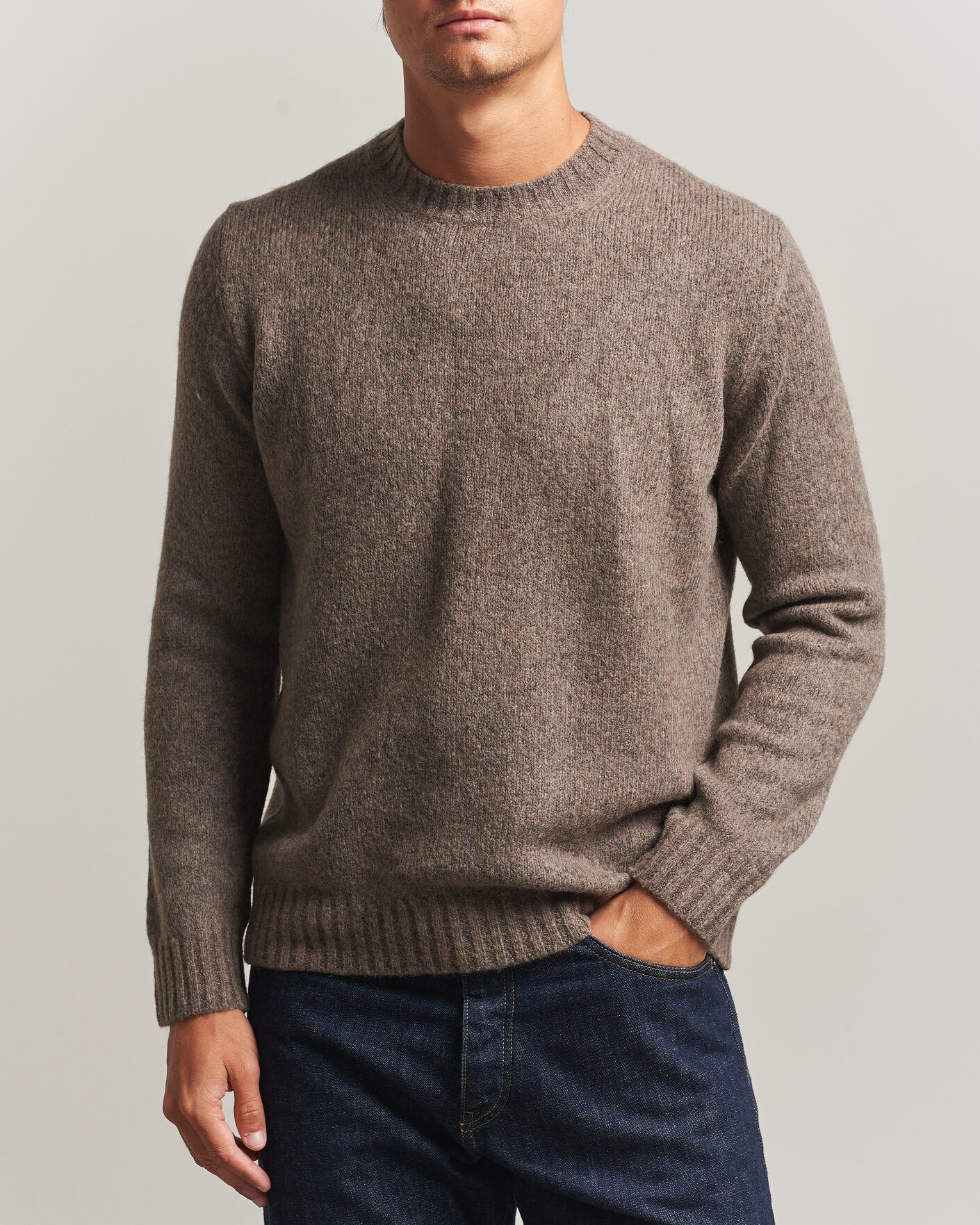 NN07 Lee Wool Knitted Sweater Tarmac men M Beige