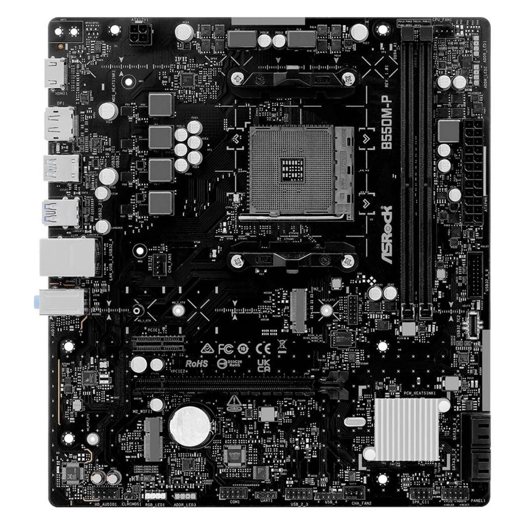 AsRock B550M-P AM4 mATX (AM4, AMD B550, mATX) (90-MXBV10-A0UAYZß)