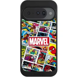Nivocase Hülle für Google Pixel 10 Handyhülle NIVOcore Case Schwarz Comic Muster Marvel (Google Pixel 10), Smartphone Hülle, Schwarz
