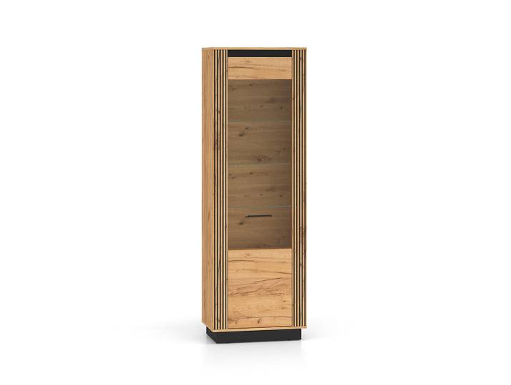 Petits-meubles Vitrine Solal Holz, Braun, Holzwerkstoff, 65x200x40 cm, Esszimmer, Vitrinen, Vitrinenschränke