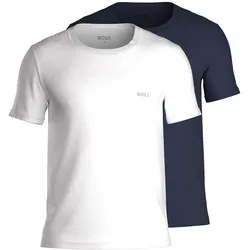 BOSS Herren T-Shirt, 2er Pack - B-TShirtRN 2P Comfort, Unterhemd, Kurzarm, Rundhals Blau / 3XL