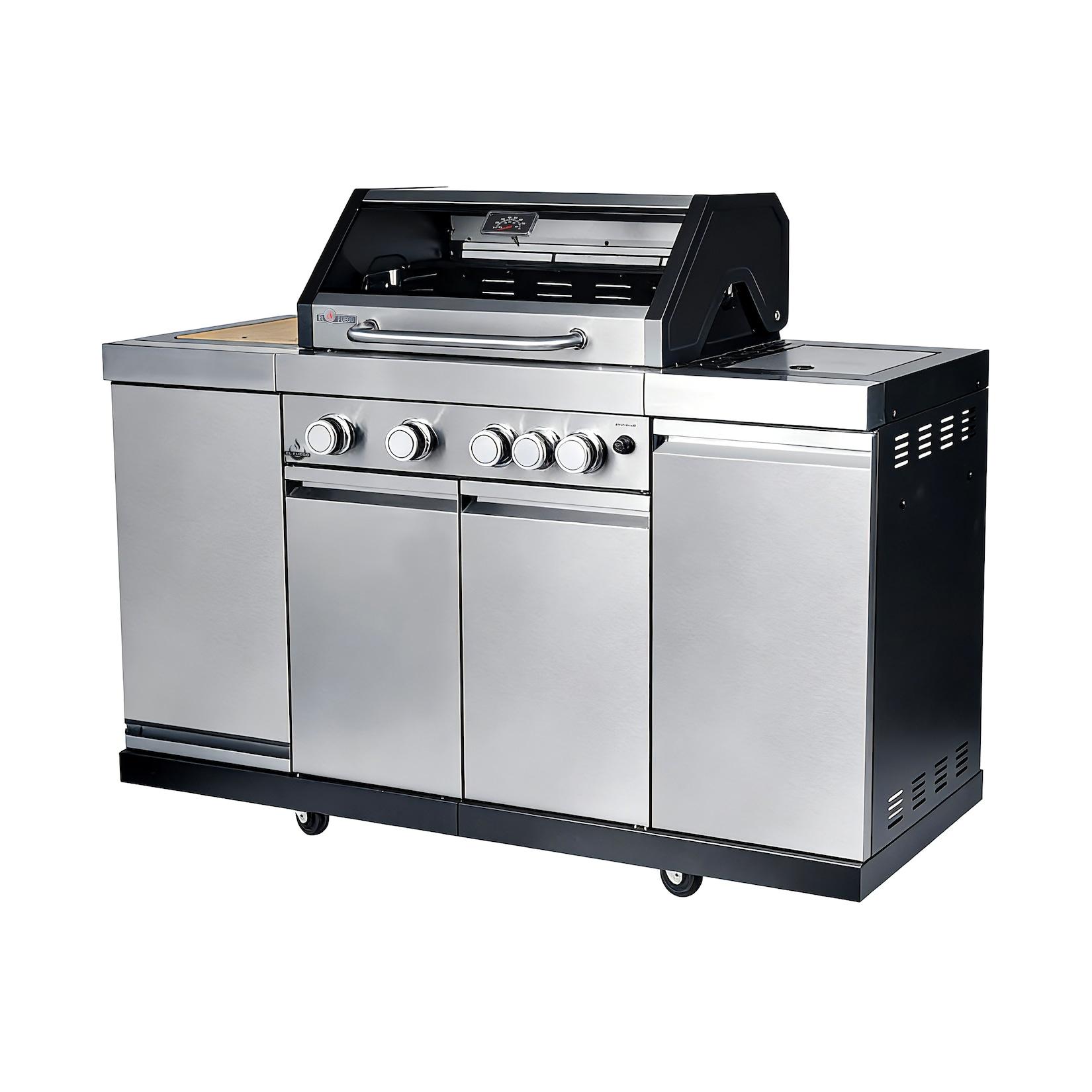 El Fuego® Grillküche "Augusta" 4+1 mit Eisbox