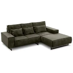 filippo Ecksofa Antwerp Mikrofaser Moos 254 cm