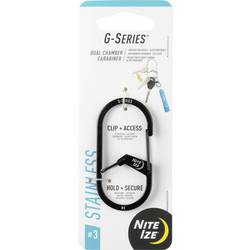 NITE Ize Schlüssel-Karabiner NI-GS3-01-R6 Schwarz 1 St.