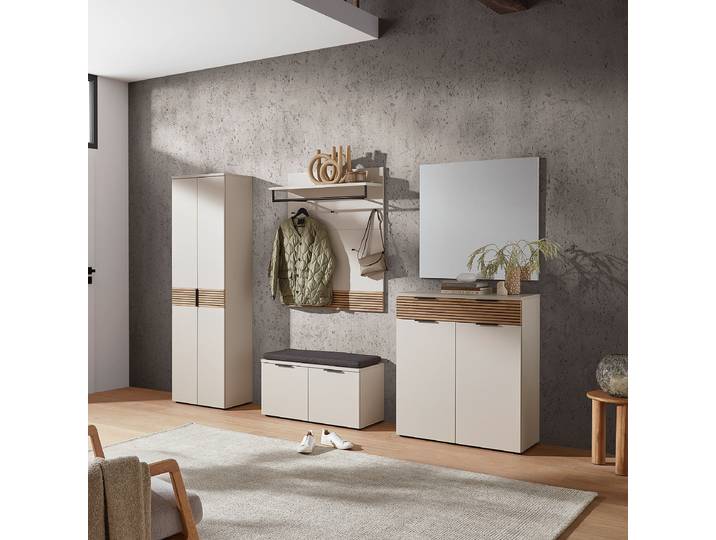 Armoire d’entrée 59 x 199 x 40cm Gris
