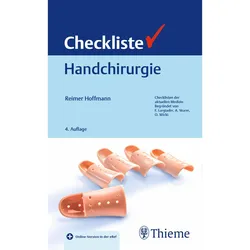 Checkliste Handchirurgie, Fachbücher von Reimer Hoffmann