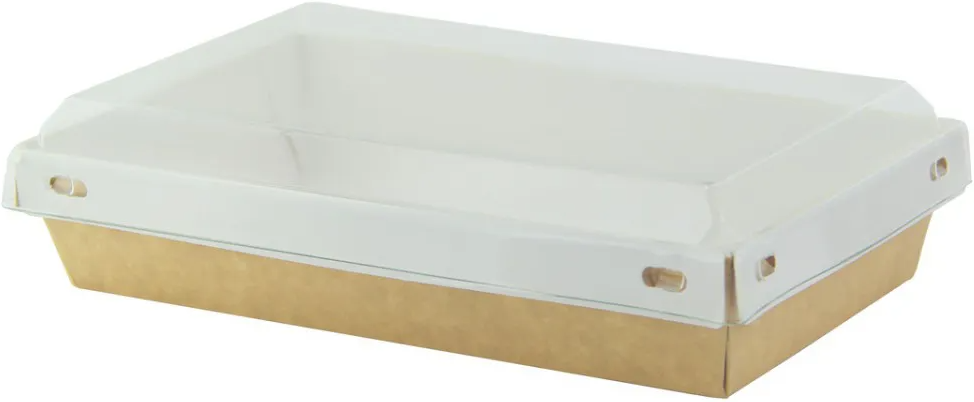 Firstpack Set da 100 pezzi Scatola con coperchio bianca 17 x 11 cm