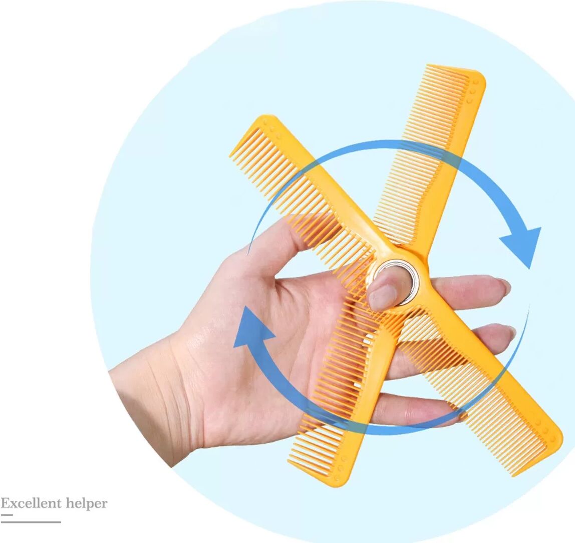 INF Rotierender Haarkamm: Professionelles Styling und Entwirren mit sanfter Rotation
