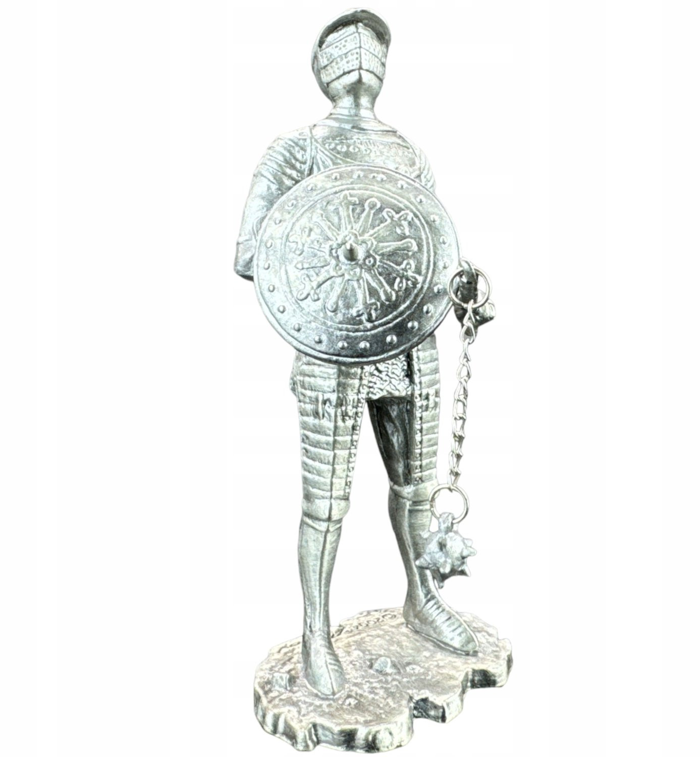 Veronese Ridder Figuur met Schild en Zweep - Handgeschilderd Tin voor Volwassenen
