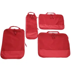 Heys EcoTex - 4pc Kompressionspackwürfel Set, Packsack, Rot