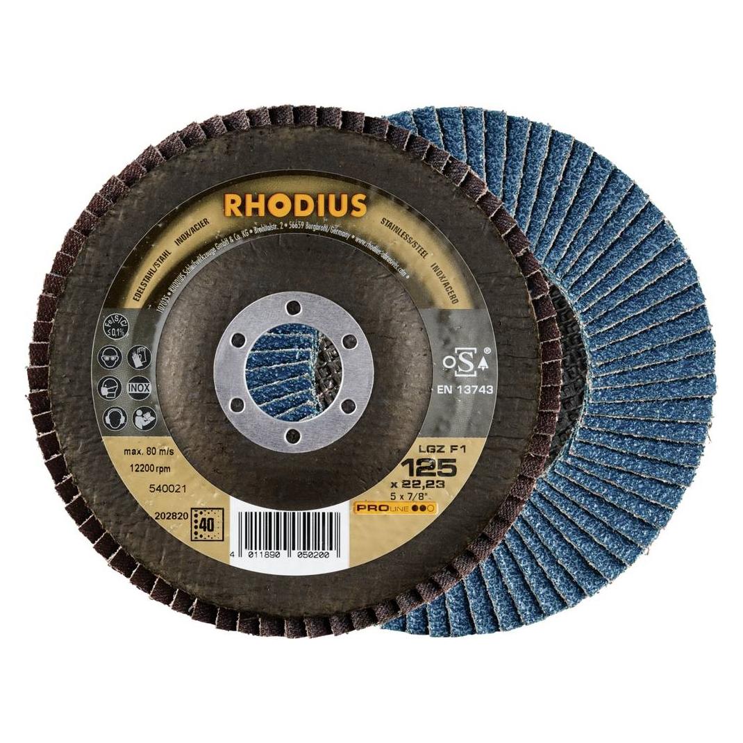 Rhodius Lamellenschleifscheibe LGZ-FS Korn 40 (40) (4011890050200)