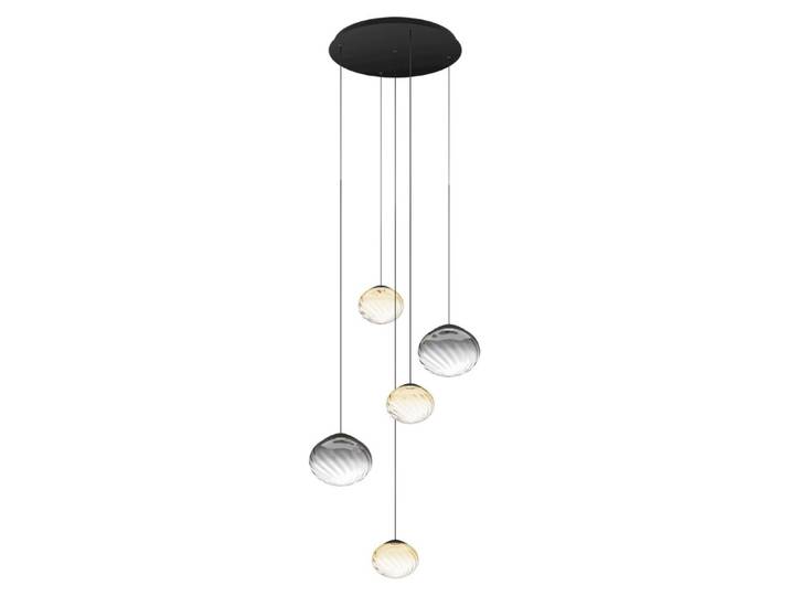 Suspension Pantoja\, noire\, diamètre 68 cm