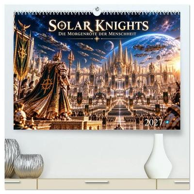 Solar Knights - Die Morgenröte der Menschheit (hochwertiger Premium Wandkalender 2027 DIN A2 quer), Kunstdruck in Hochglanz