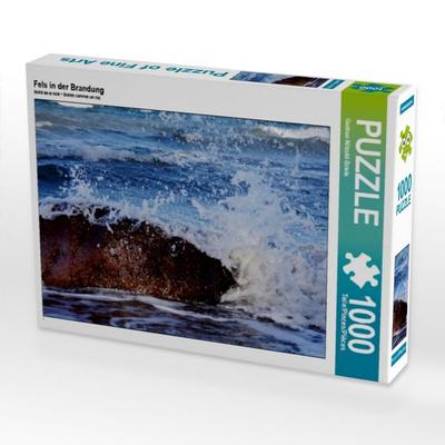 CALVENDO Puzzle Fels in der Brandung | 1000 Teile Lege-Größe 64 × 48 cm Foto-Puzzle für glückliche Stunden