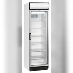 Nordcap Glastürtiefkühlschrank TK 300 G-CP, mit statischer Kühlung, Glastür und Griff und Webe-Display