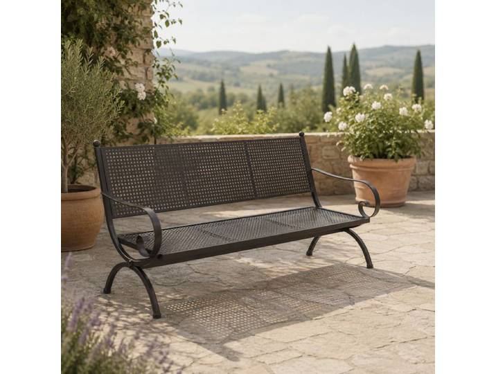 MBM Romeo Gartenloungesofa 167cm Schmiedeeisen