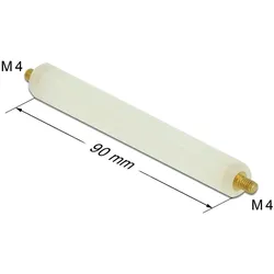 DELOCK Abstandshalter M4 x M4, Sechskant/ Außen, 90mm Natur