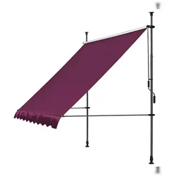 QUICK STAR Klemmmarkise 250x130cm Bordeaux
