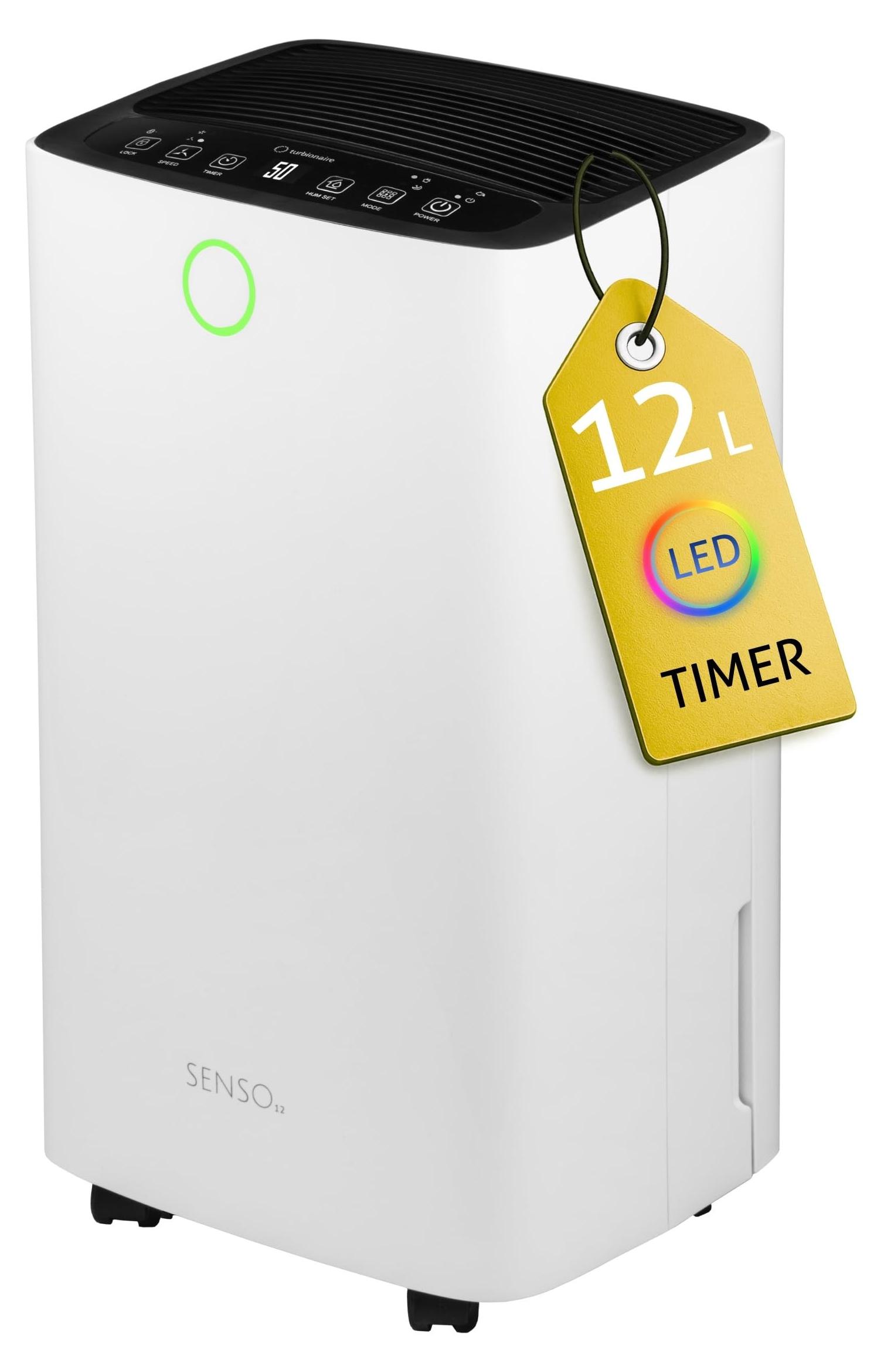 Luftentfeuchter Senso 12, 12 l/Tag, leise, R290, für Räume bis 20 m²