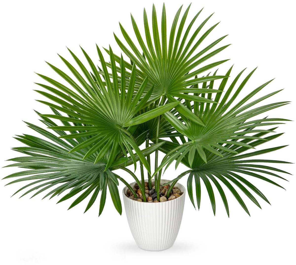 Merkloze Kunstpalm in Pot - Tropische Decoratie - 38 cm Hoog