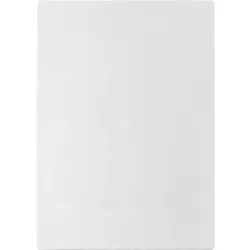 Teppich Kurzflor Unifarben Polyester Antirutsch Wohnzimmer Weiß Rechteckig 140x200 | Kadima Design