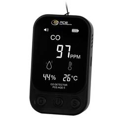 PCE Instruments Kohlenmonoxid-Messgerät 0 - 999 ppm mit Temperaturmessfunktion kalibriert Werksstandard (ohne Zertifikat) PCE-AQD 5