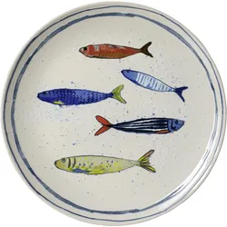 Speiseteller MARO (BHT 26x2,50x26 cm) - bunt - BHT 26x2,50x26 cm