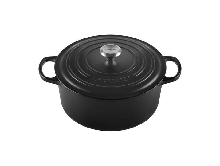 Le Creuset Le Creuset Signature runder Topf 6,7 l Matte black