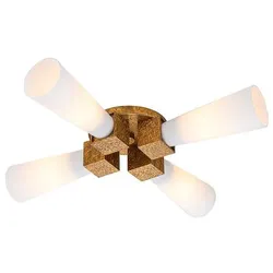 Elstead Elstead Lighting Kristy Deckenleuchte Goldfarben KRISTY-4P-DG-OPAL KRISTY-4P-DG-OPAL
