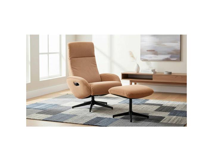 Livetastic Relaxsesselset Basty, Rost, Metall, 75x107x77 cm, Relaxfunktion, Wohnzimmer, Sessel, Relaxsessel
