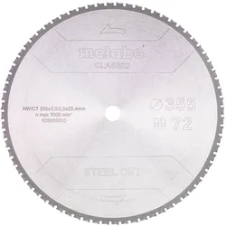 Metabo Kreissägeblatt Seel Sandwich Stahl 355x25,4mm 72 FZFA/FZFA 4° Metallsägen