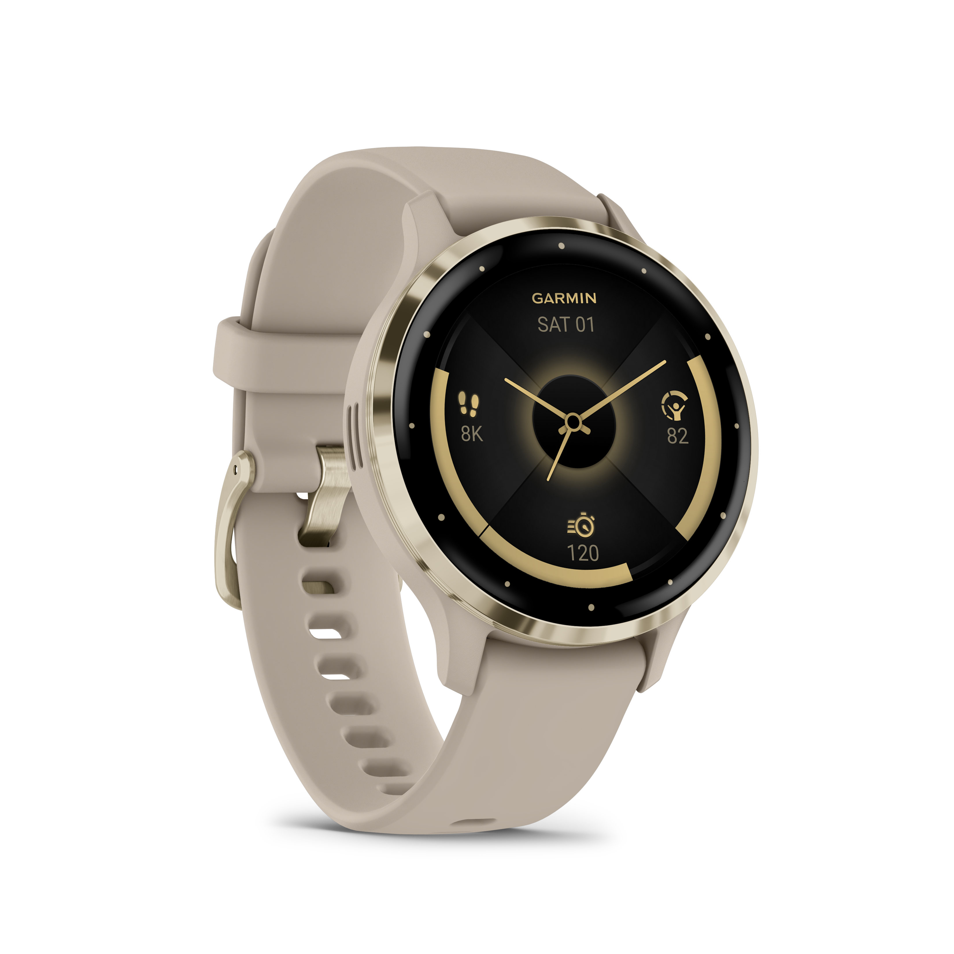 Garmin Venu® 3S French Gray/Softgold 010-02785-02