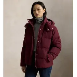 Polo Ralph Lauren für Damen. 211B17285005 Bordeauxrote Daunenjacke (S), Lässig, Polyester