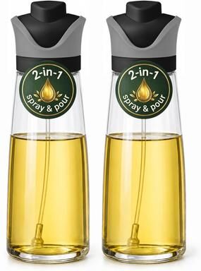 Dwellza Kitchen Large 2-in-1 Oil Sprayer - Set of 2 340ml