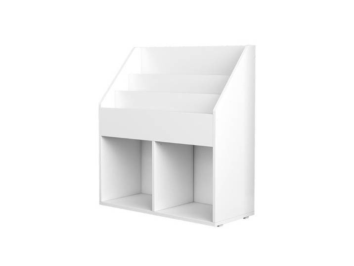 Bibliothèque enfant Conny 72x79cm avec de grandes étagères Blanc Vicco 40243