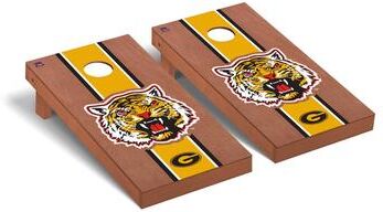 Skip's Garage Grambling State Tigers Rosewood Cornhole Board Set