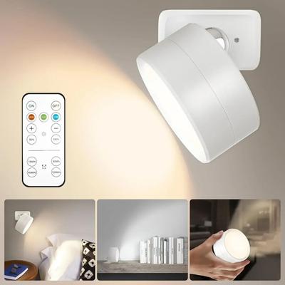 Inspired Living LumiFlex Magnetic Rechargeable Wall Sconce With Remote Control white