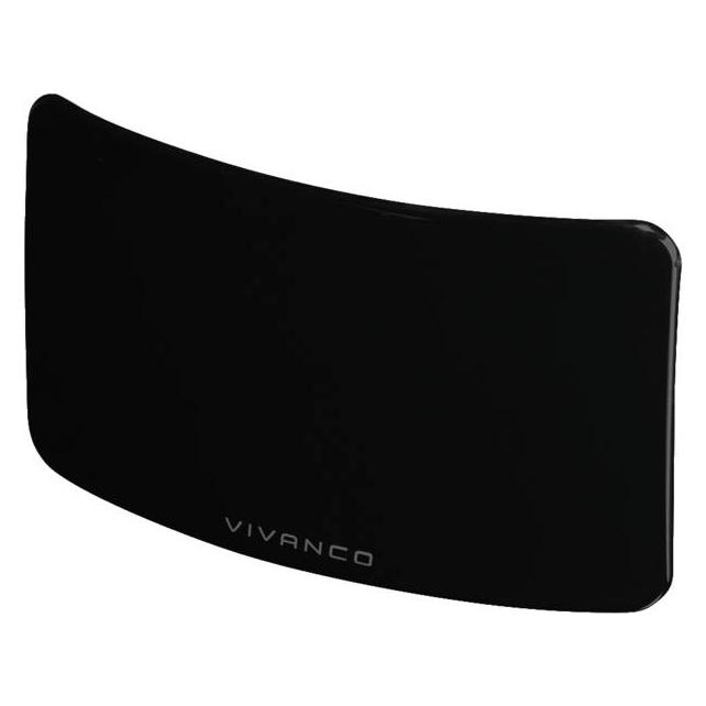 Vivanco Full-HD-Zimmerantenne mit gebogenem Design, USB - Schwarz (Zimmerantenne, DVB-T / -T2) (VVTVANTMCIRCLE)