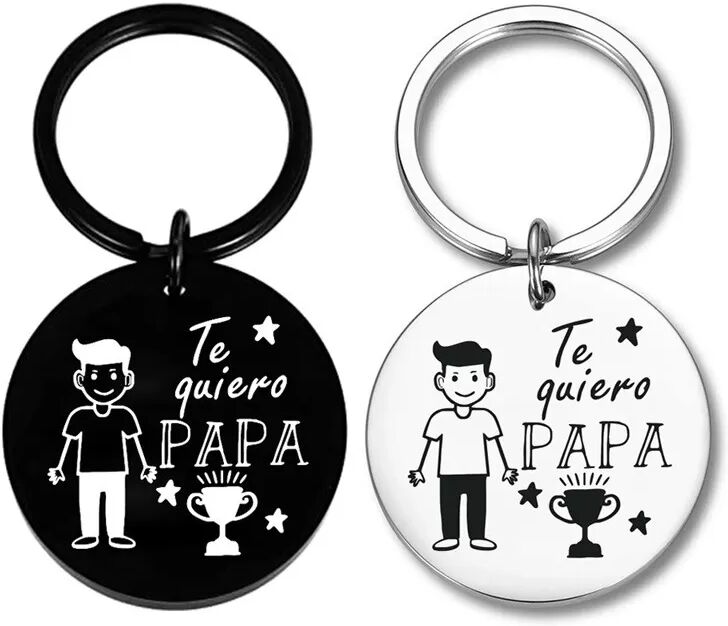 INF Porte-clés cadeau créatif pour la fête des pères Le noir