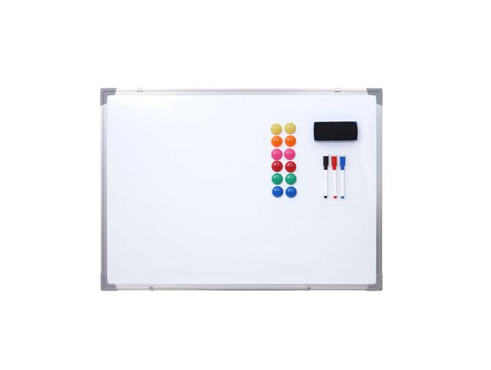 Jamb Whiteboard Weiß, Metall, 60x45x2 cm, Bilder & Rahmen, Bilder, Pinnwände & Memoboards
