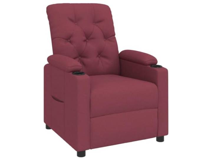 Fisinber Relaxsessel mit Liegefunktion TV Sessel Gepolstert Weinrot Komfortabler Polstersessel für Wohnzimmer oder Leseecke, 3-stufig verstellbar mit Fußstütze für pure Entspannung.