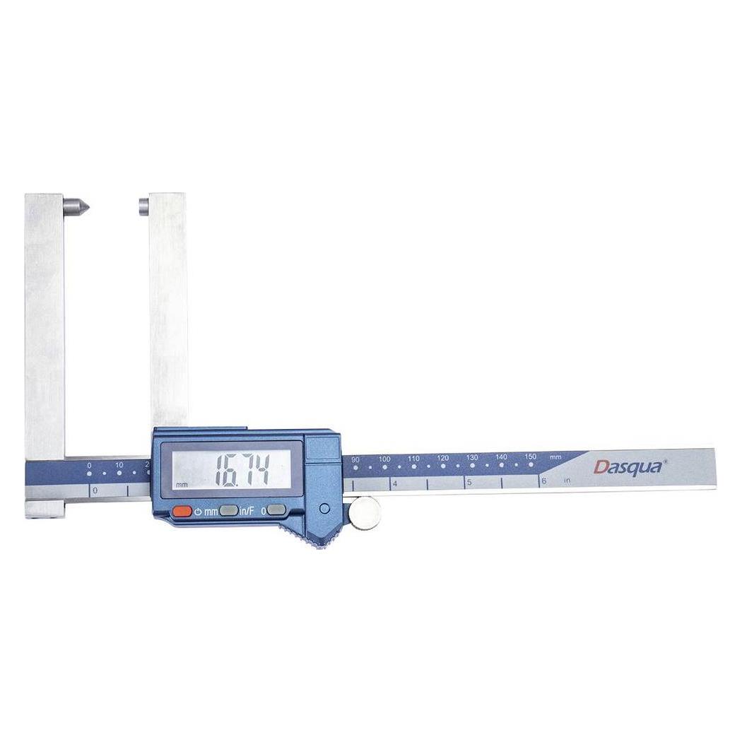 Dasqua 2240-0006 Digitaler Bremsscheiben-Messschieber 150mm Edelstahl 1St. (15 cm) (2240-0006)