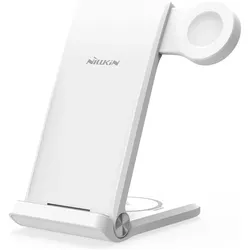 Nillkin PowerTrio 3v1 Bezdr átov á NabÃ­jeÄka pro Huawei Watch White (15 W), Wireless Charger, Weiss