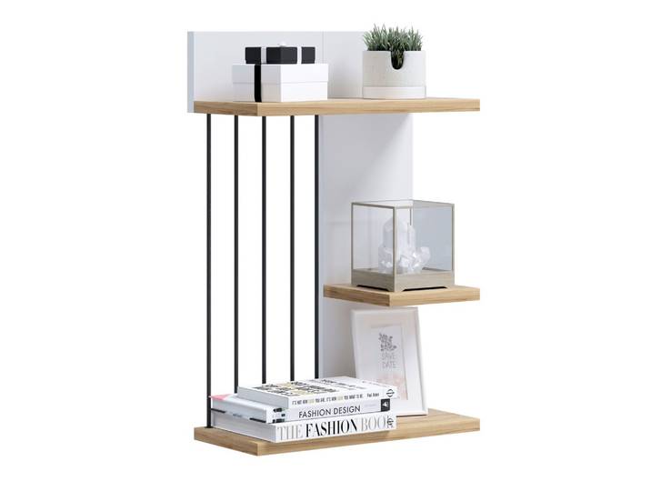 Wandboard Dolira Weiß/Eichefarben