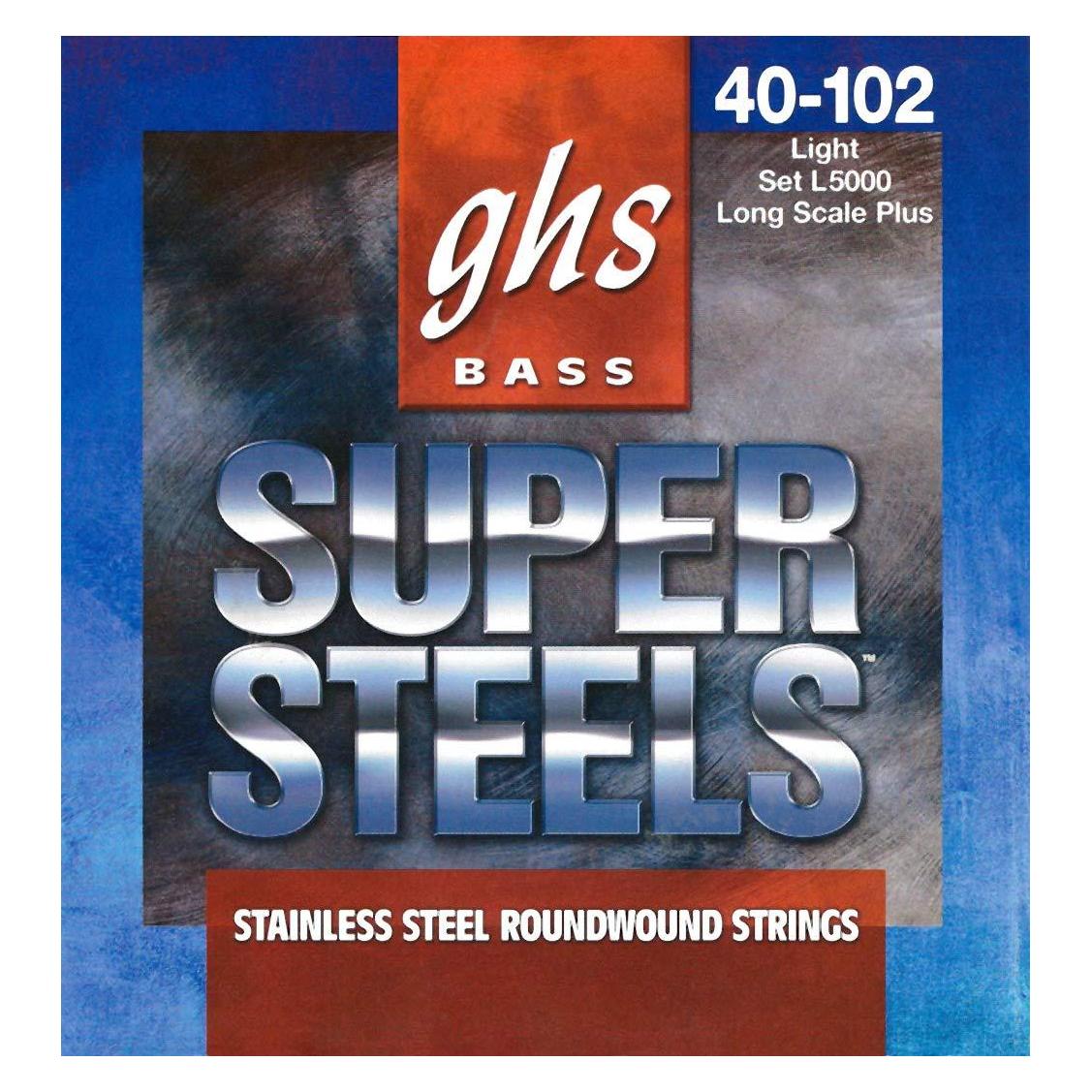 GHS Super Steels L5000 Basssaiten (4x, Bass, Gitarre) (L5000)